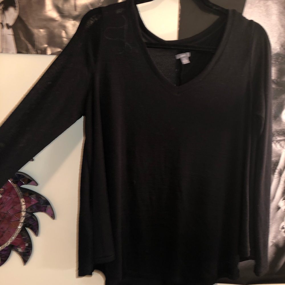 aerie long sleeve v-neck sweater